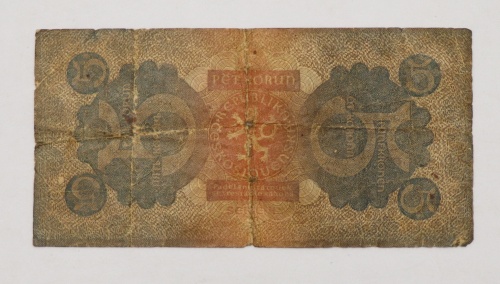 5 Kčs 1921 - 4